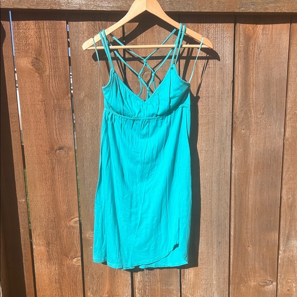 Roxy Turquoise Strappy Dress - Picture 1 of 4
